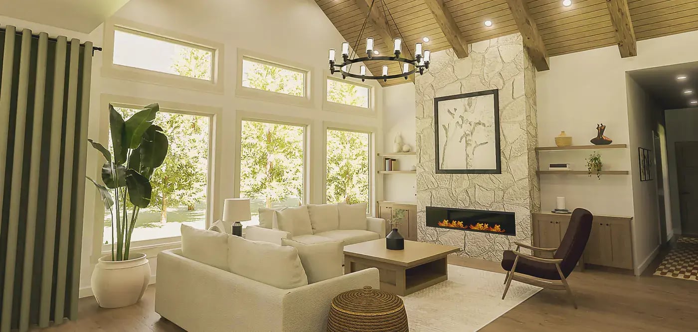 render of living room