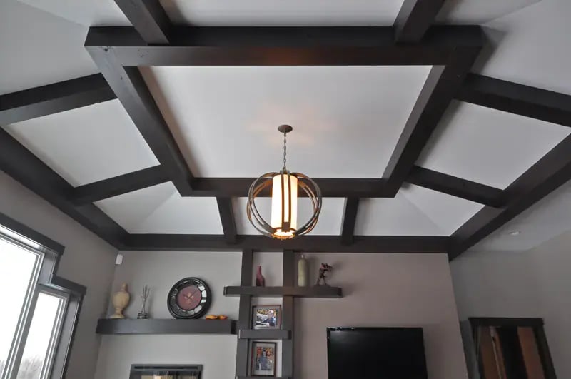 Pine Creek Homes Modern House With Dark Stained Timbers