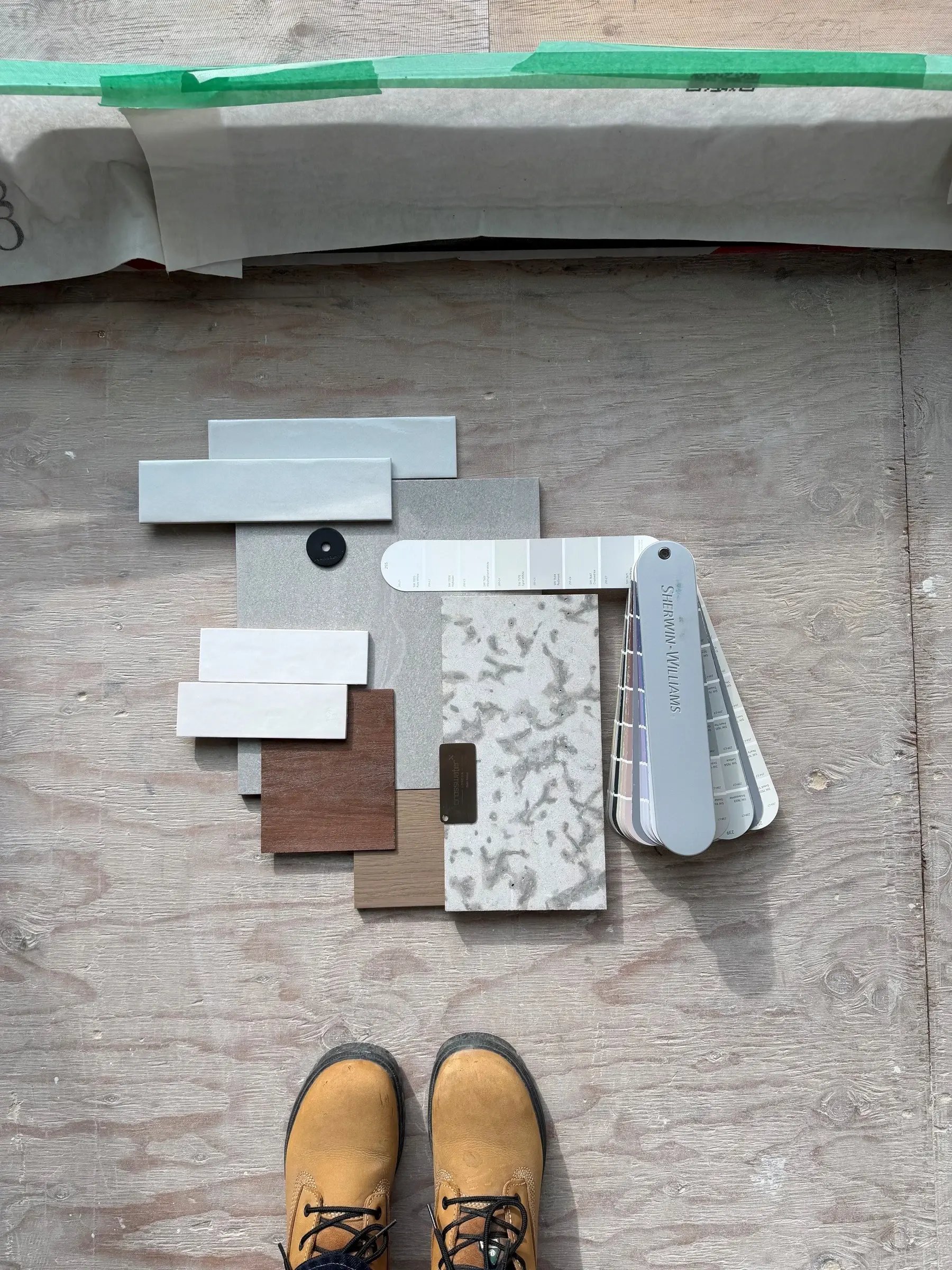 Material and finish selections